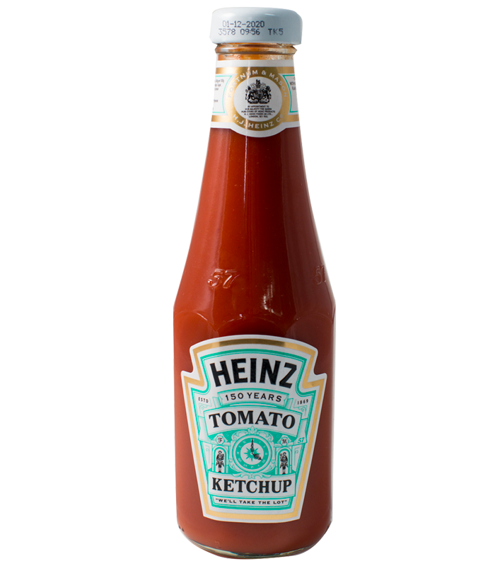 Heinz Ketchup adhesive label for 150 years anniversary promotion