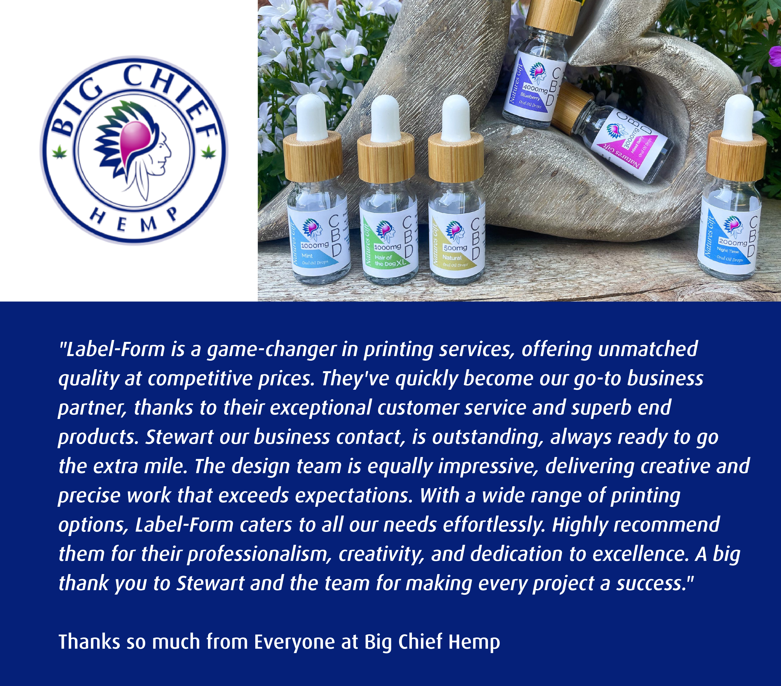 Big Chief Hemp Testimonial